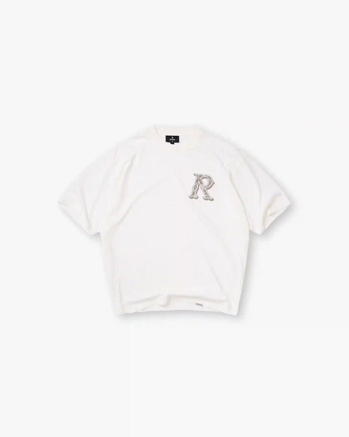 Western Initial T-Shirt - Flat White
