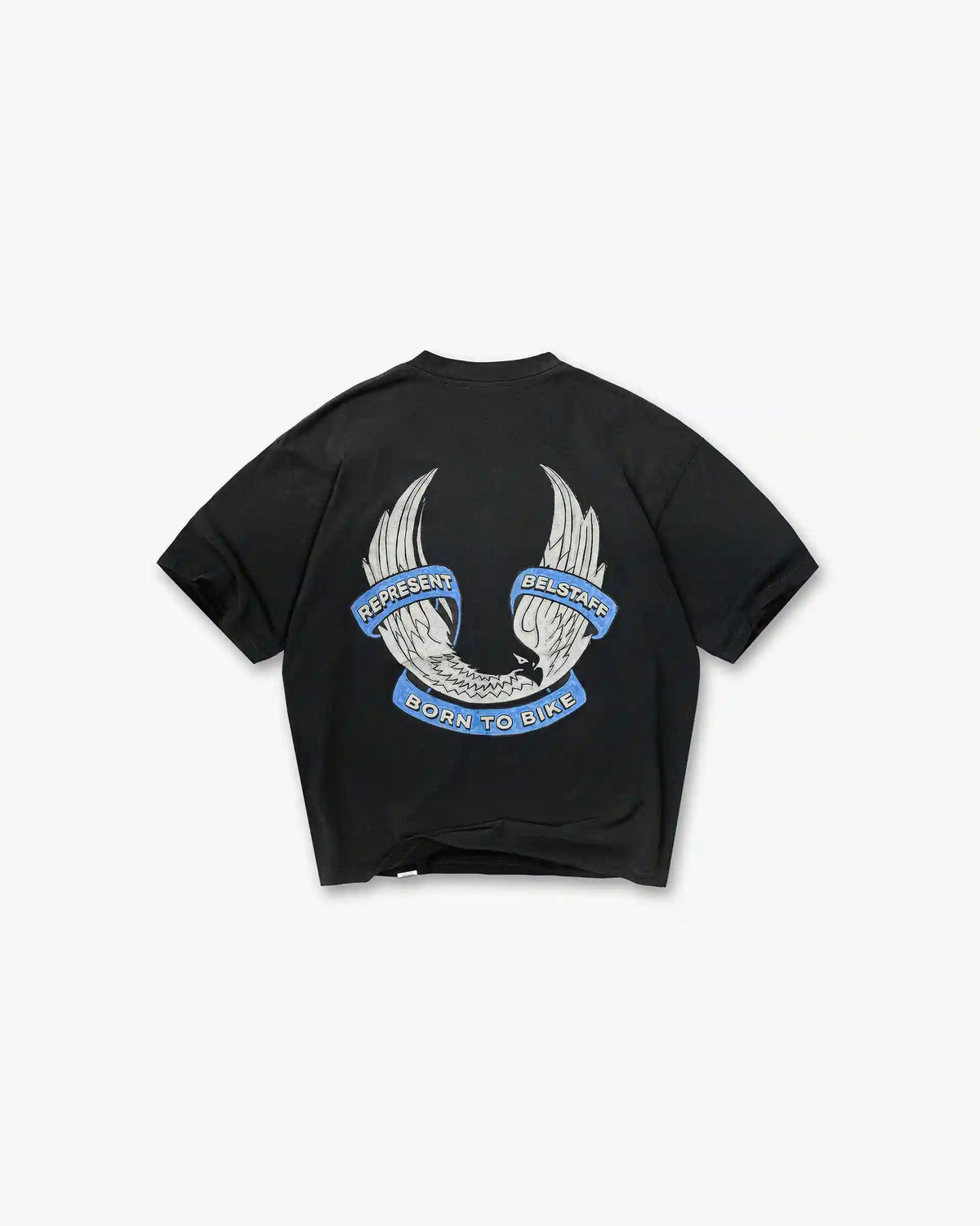 Represent X Belstaff Born To Bike T-Shirt - Aged Black