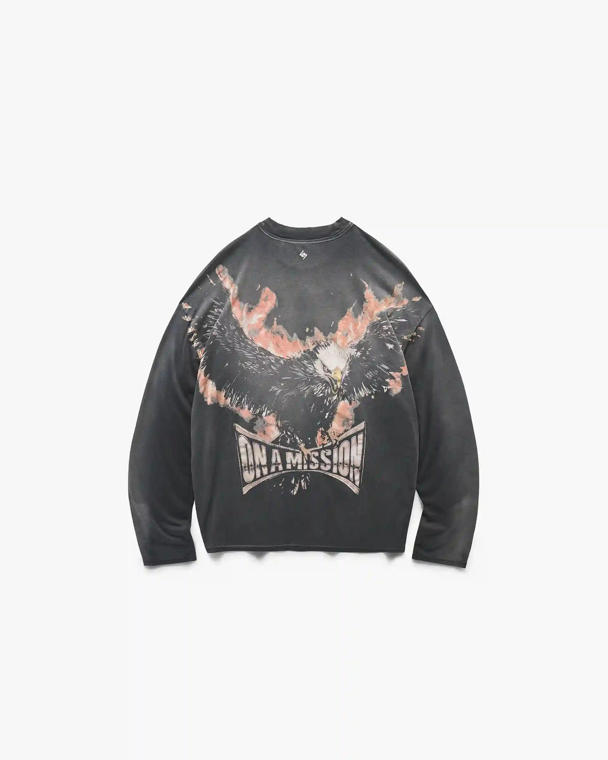 247 Ignite Long Sleeve T-Shirt - Stained Black Wash